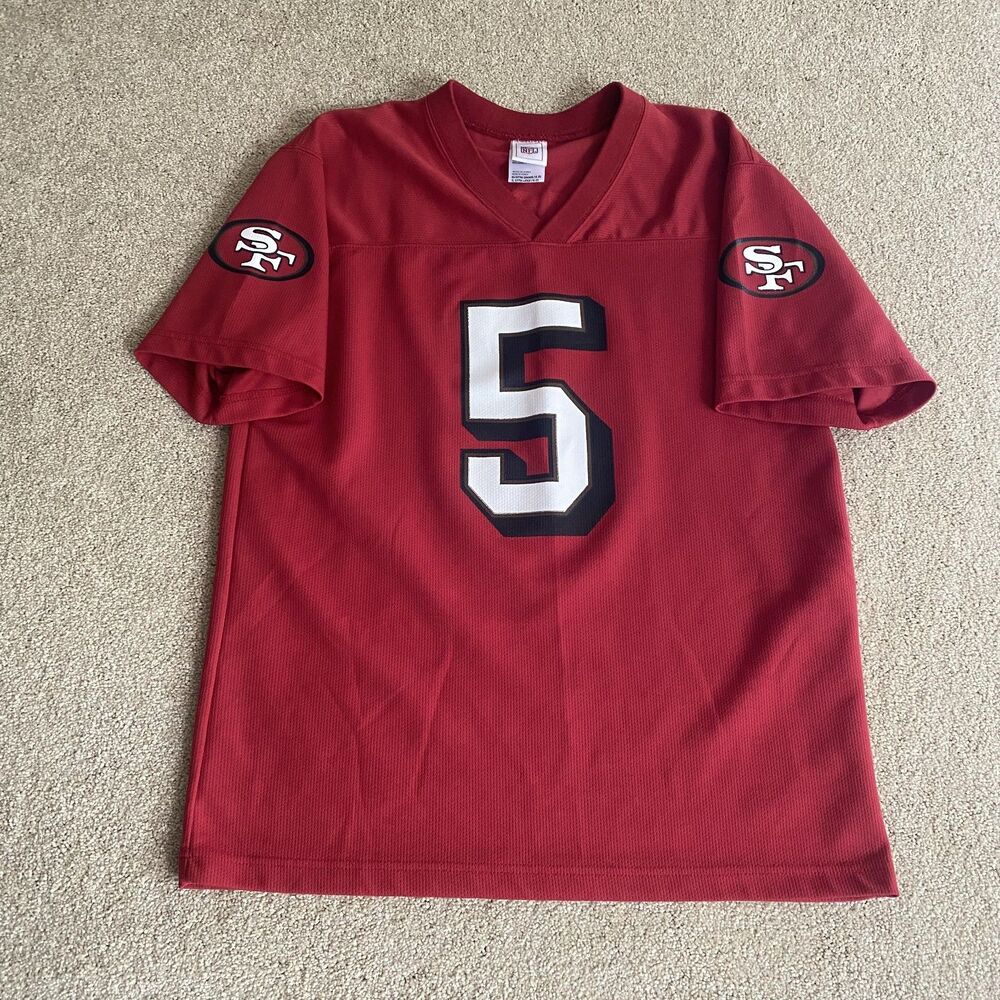 San Francisco 49ers Football Jersey Mens XL Red NFL Football Jeff Garcia #5